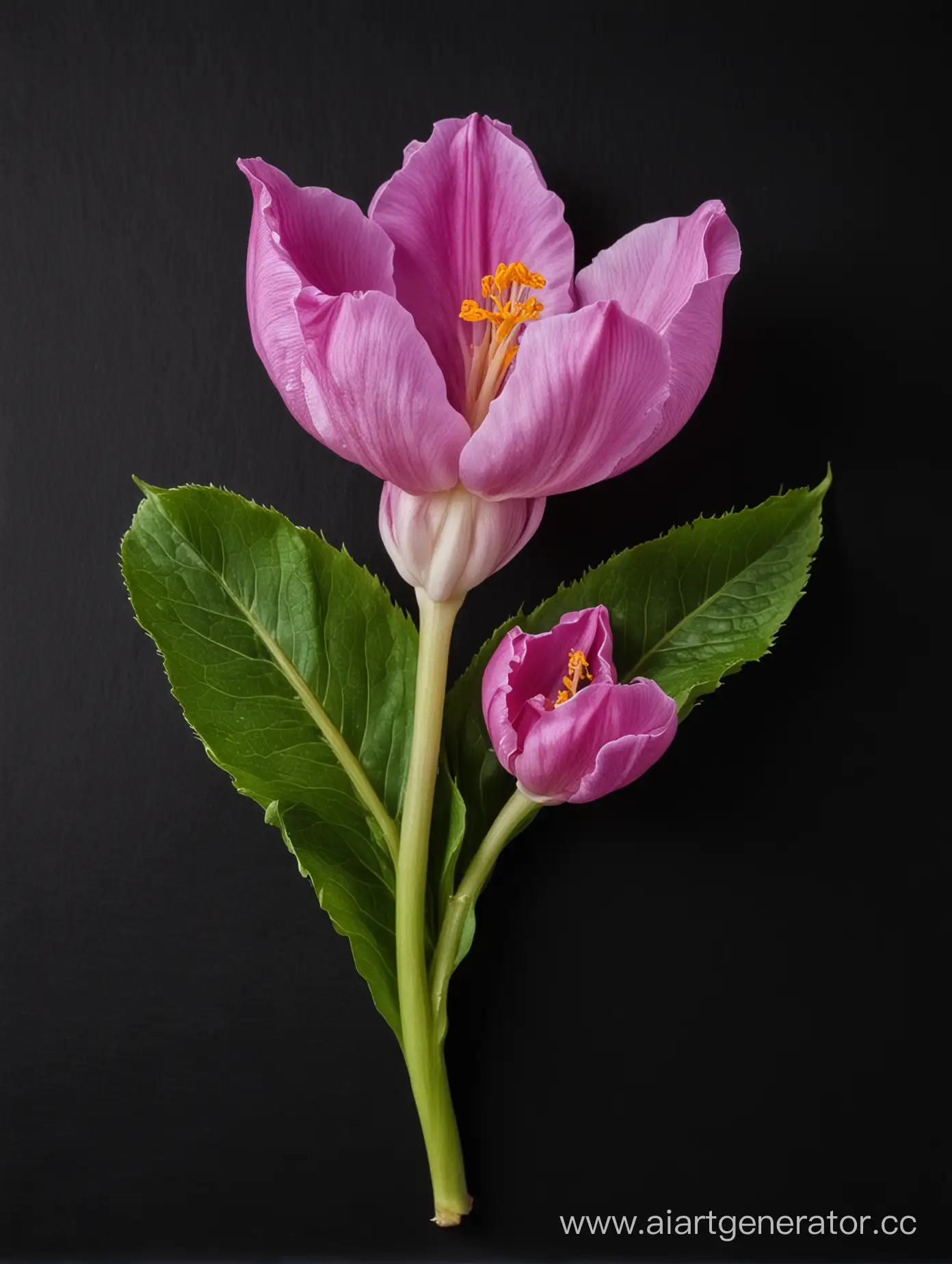 Amarnath-Flower-Blooming-on-Elegant-Black-Background
