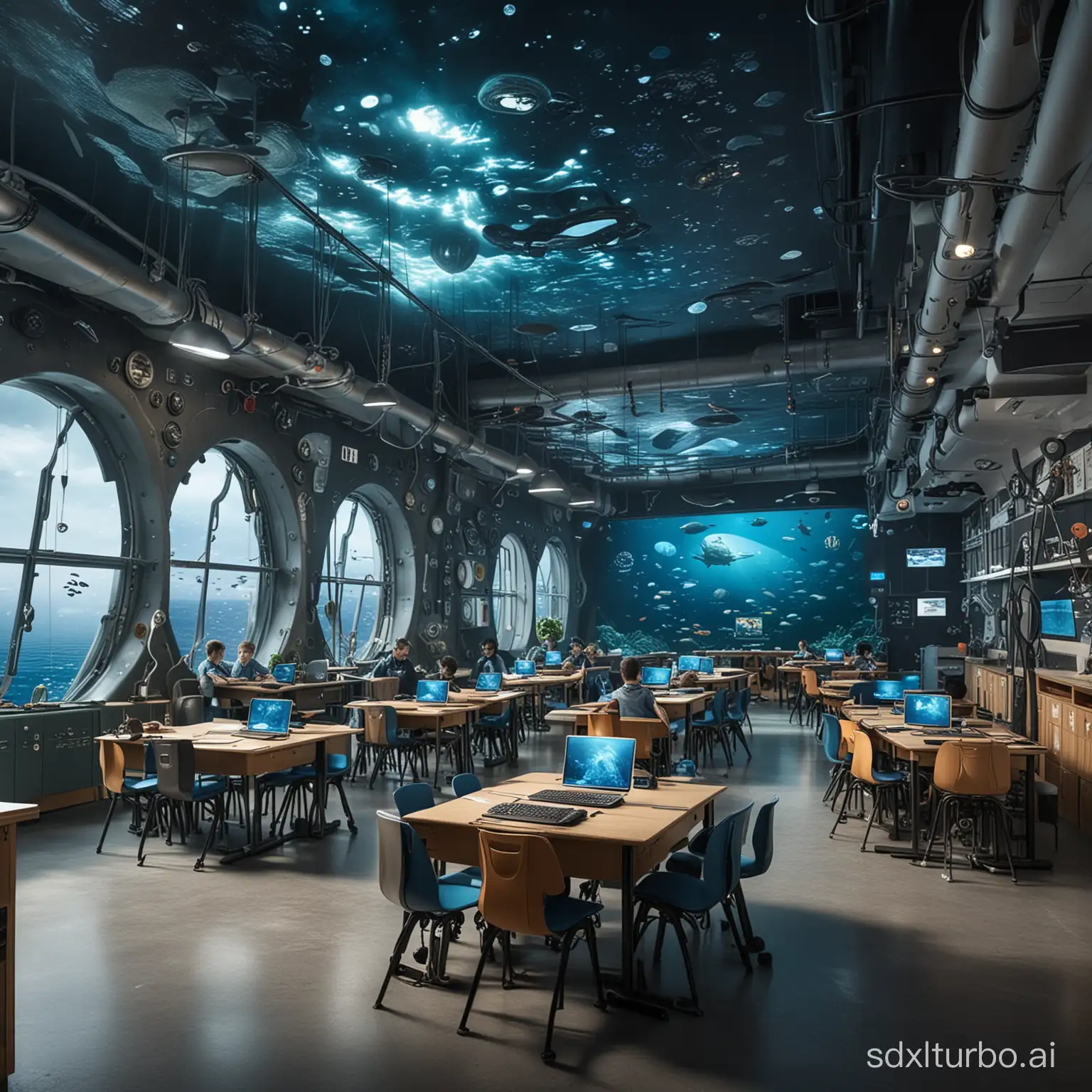 Futuristic-DeepSea-Exploration-School