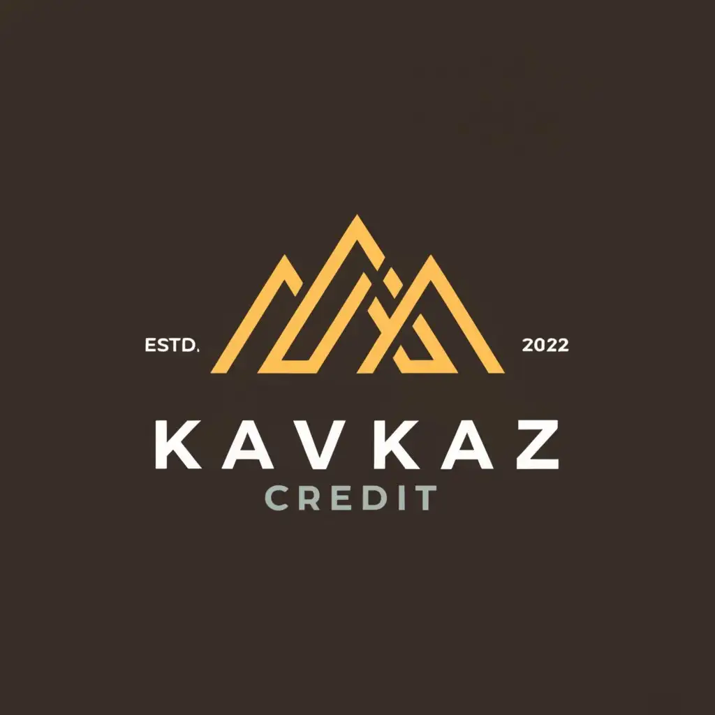 a logo design,with the text 'Kavkaz Credit', main symbol:Mountains,Moderate, be used in Finance industry, clear background