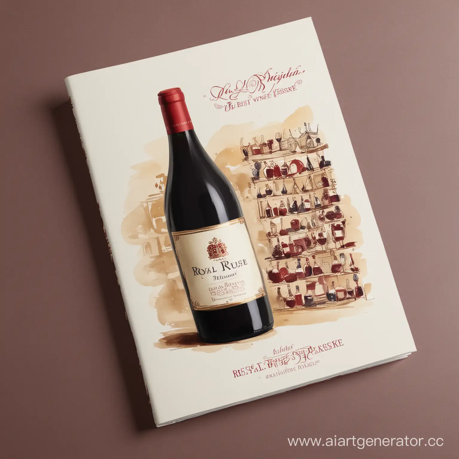 printed catalogue. best wine. Royal Rouge Reserve