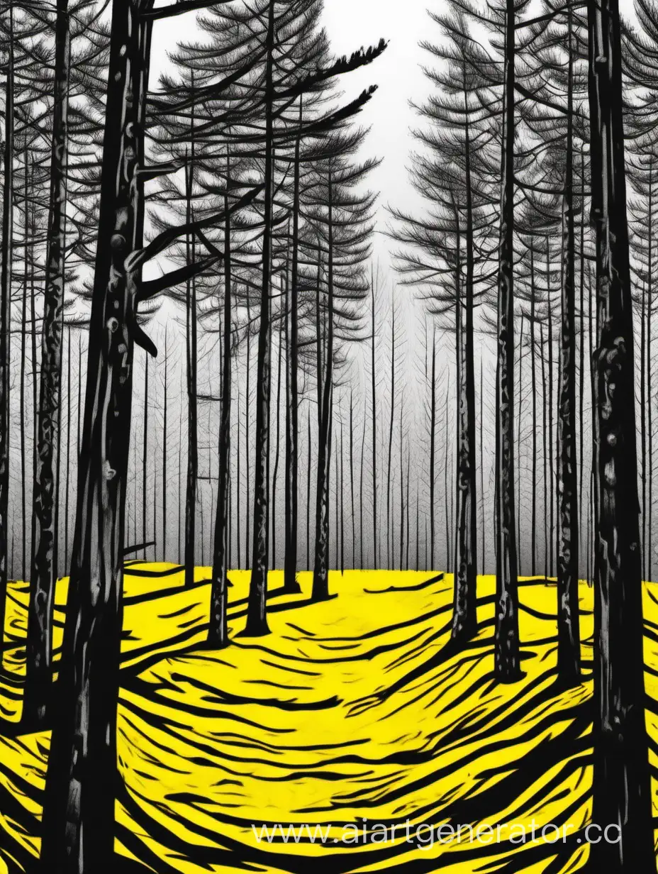 Enchanting-Forest-Party-with-Black-and-Yellow-Theme