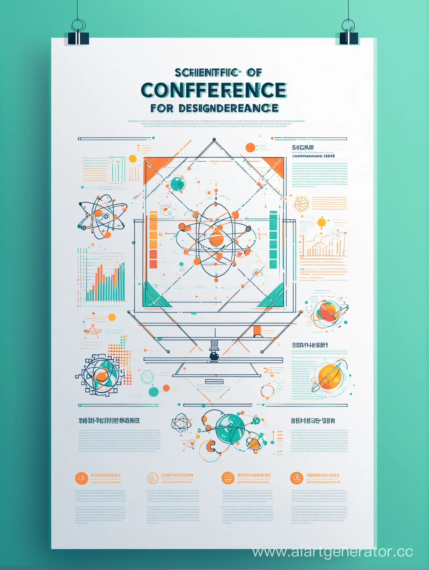 нарисовать плакат по теме научно-практические конференции для дизайнеров