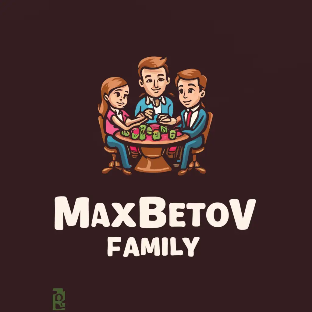 a logo design,with the text "Maxbetov family", main symbol:Family and Bets,Moderate,clear background