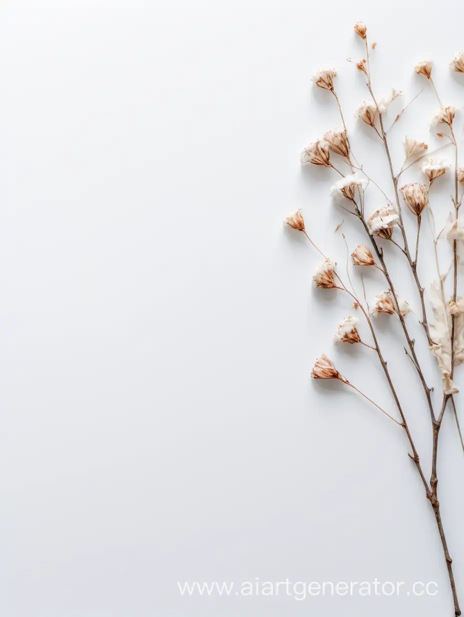 Minimalistic-White-Background-with-Dried-Flower-Twig