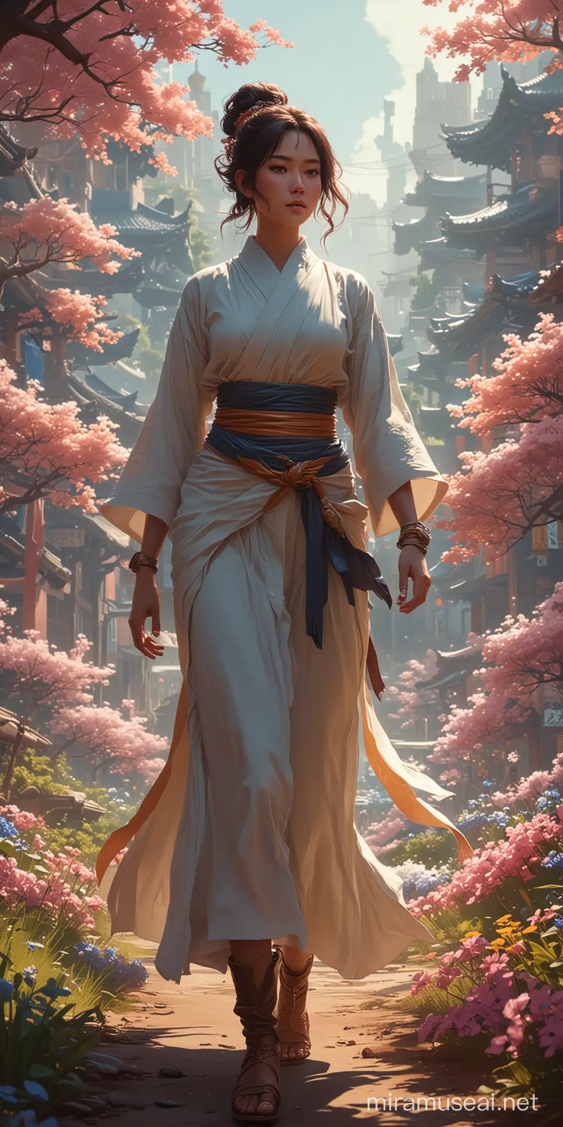 Ryujin race from a DND game, painting style influenced by Greg Rutkowski, Loish, Rhads, Beeple, Makoto Shinkai, Lois van Baarle, Ilya Kuvshinov, Rossdraws, Tom Bagshaw, Alphonse Mucha, embraced by global illumination, nestled in an ornate, Unreal Engine-powered environment, enhanced with volumetric lighting, rich in detail, complex textures, cinematic frame, ultra fine, cinematic composition