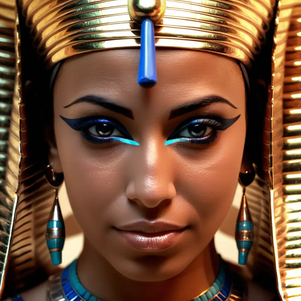 Radiant Egyptian Woman with Graceful Features