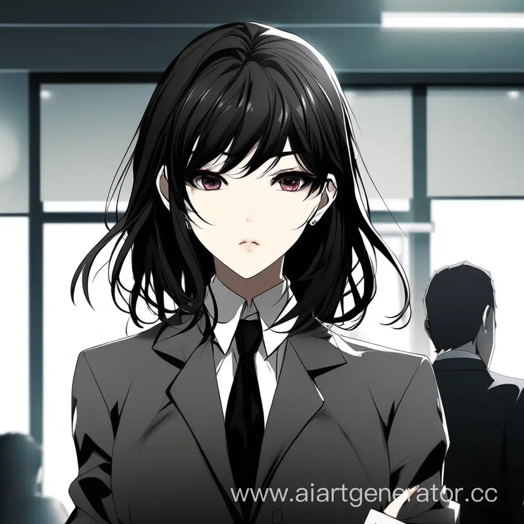 Anime-Style-Portrait-of-a-Serious-Girl-in-a-Strict-Suit