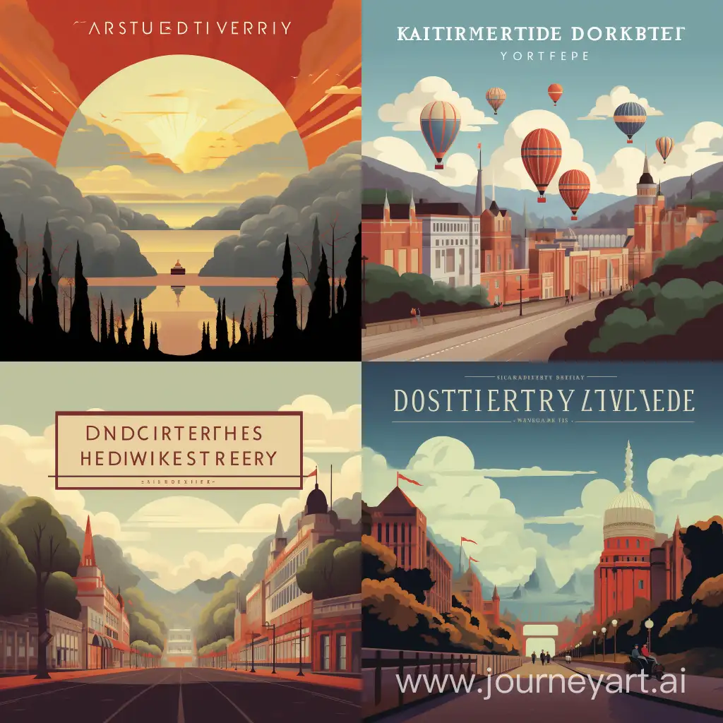 Create an Art Deco style railway poster advertising days out to Kidderminster 