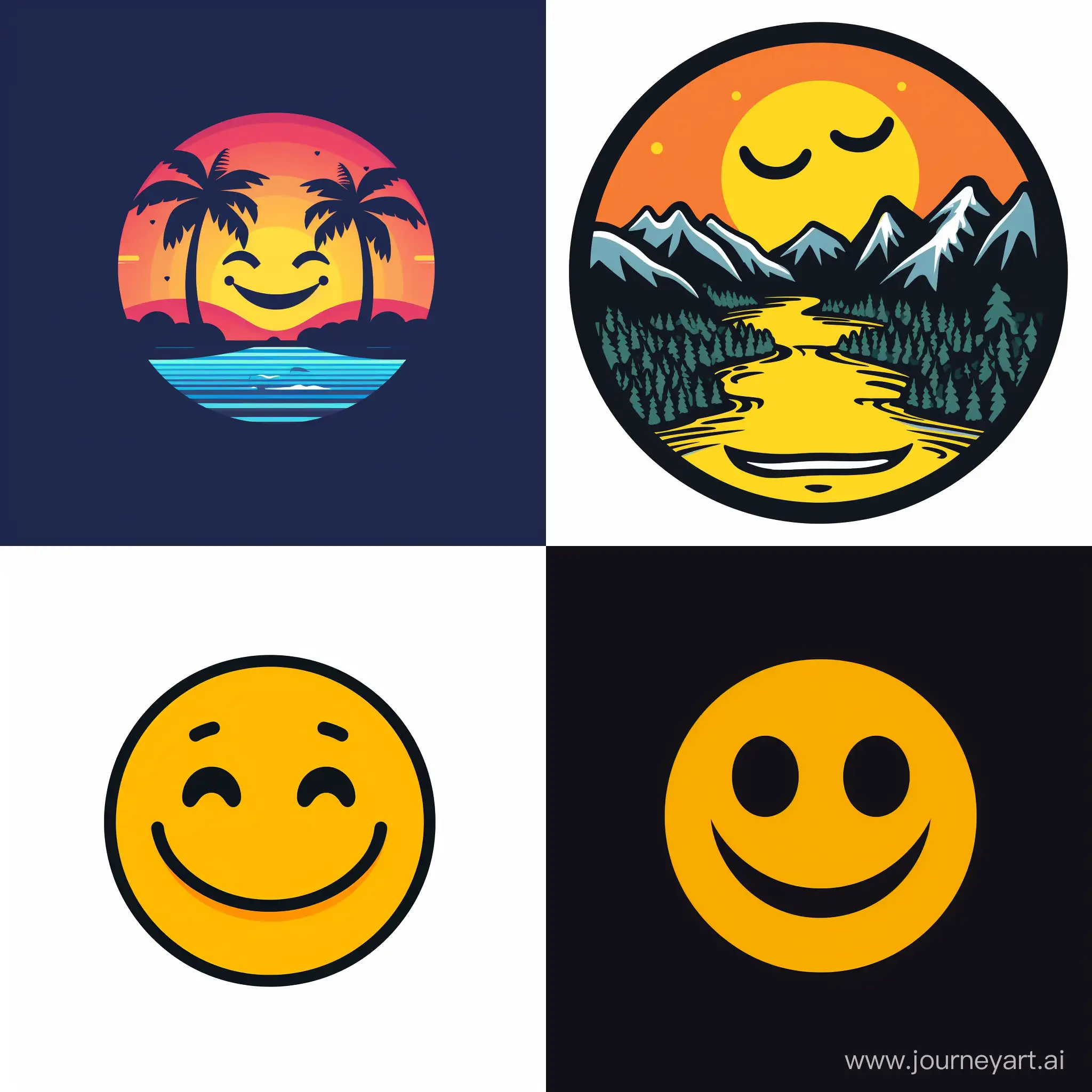 Round-Happiness-Logo-Vibrant-and-Joyful-Circular-Design