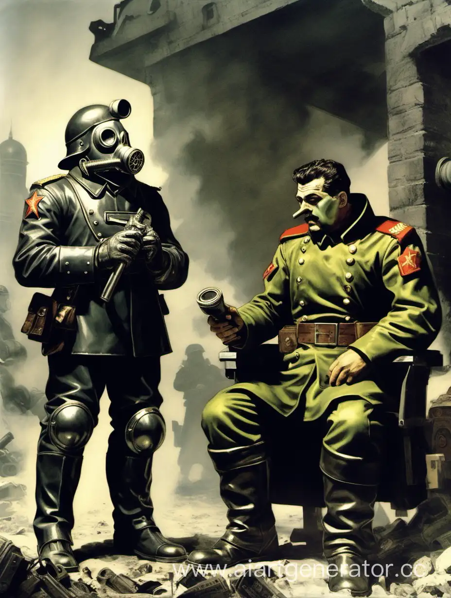 Astartes-Officer-Briefing-Soviet-Commissar-in-Gas-Mask