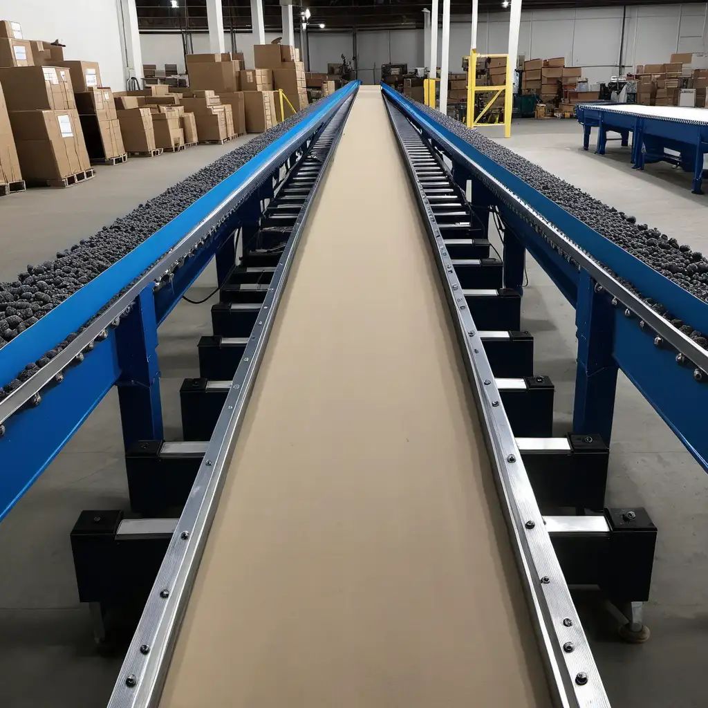 Automated Conveyor Belt System in a Manufacturing Plant