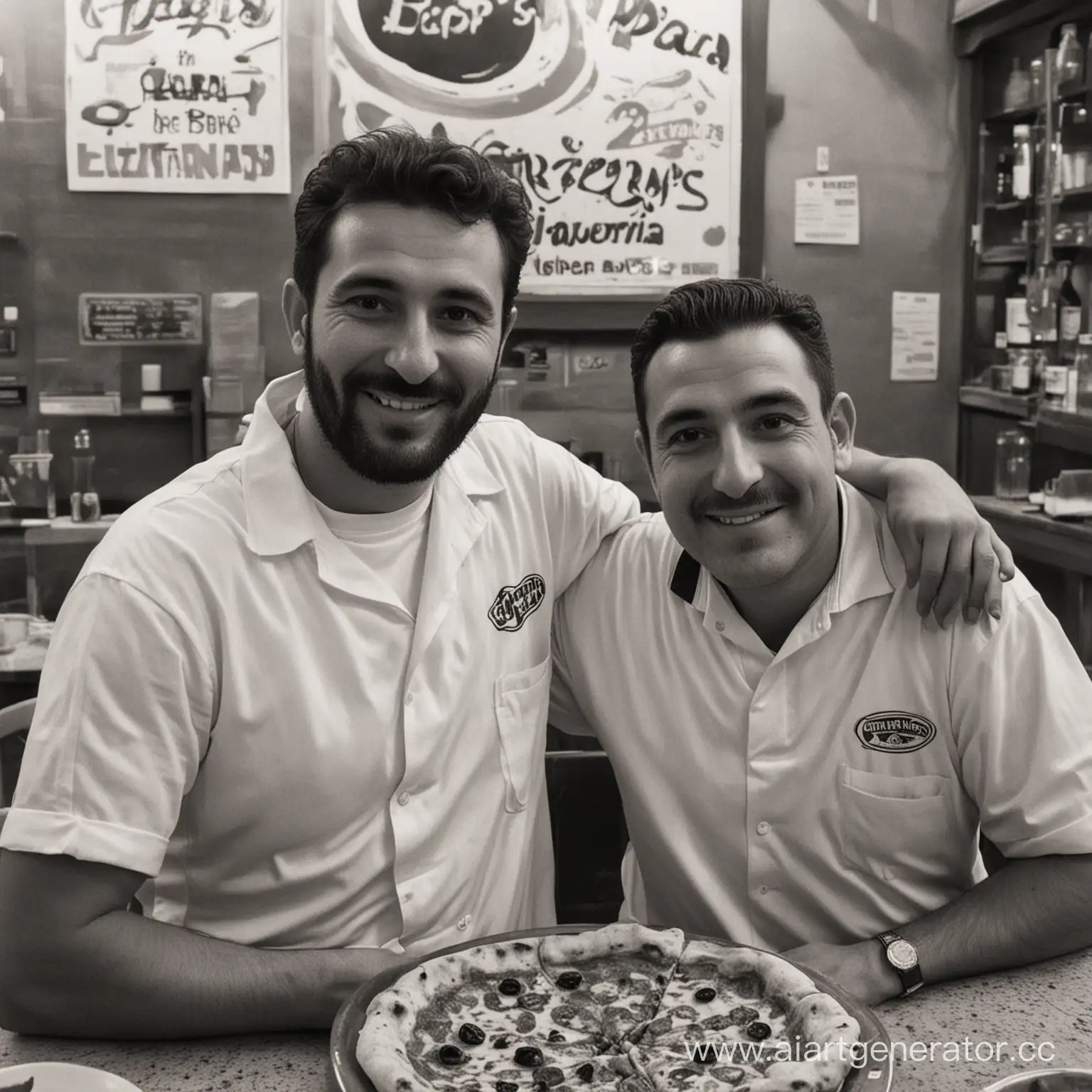 Две подруги в пиццерии Папаща Беппе