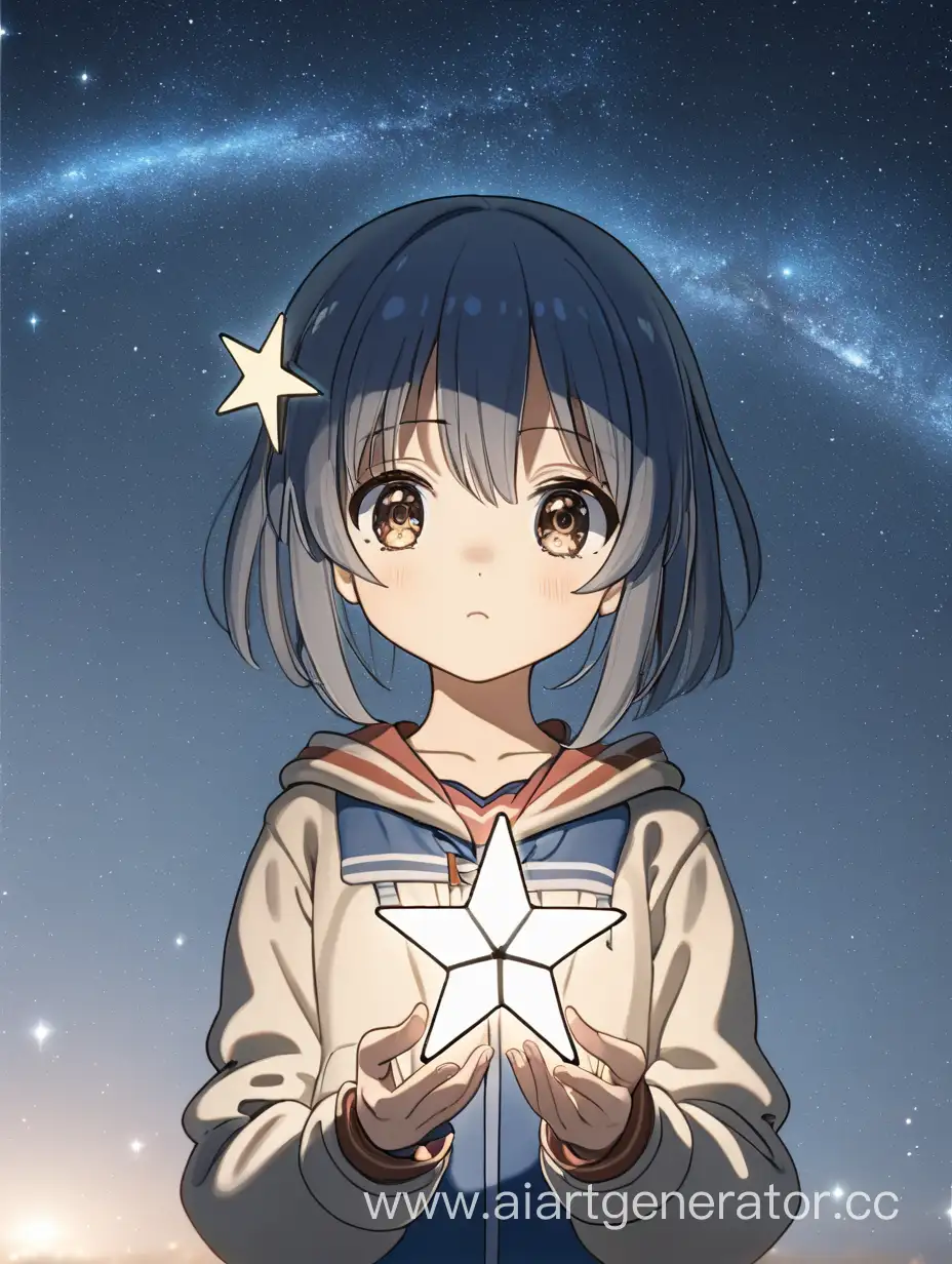 Anime-Girl-Admiring-Star-in-Hands-Ethereal-Fantasy-Artwork