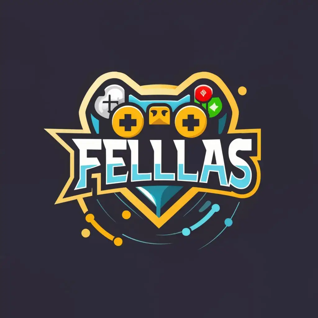 logo, gaming, with the text "Fellas", typography, be used in Technology industry