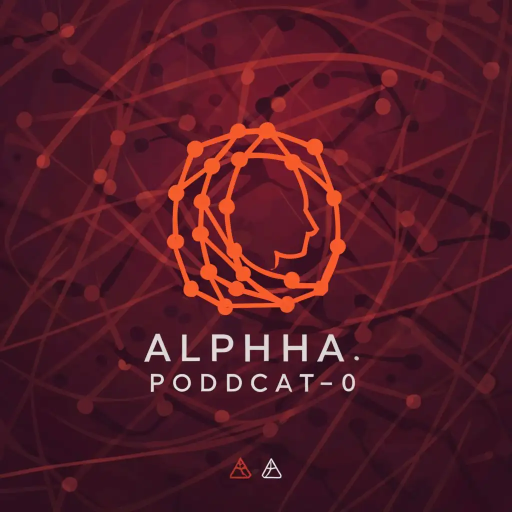 a logo design,with the text "alpha.podcast0", main symbol:network real photo anime profile, be used in Real Estate industry