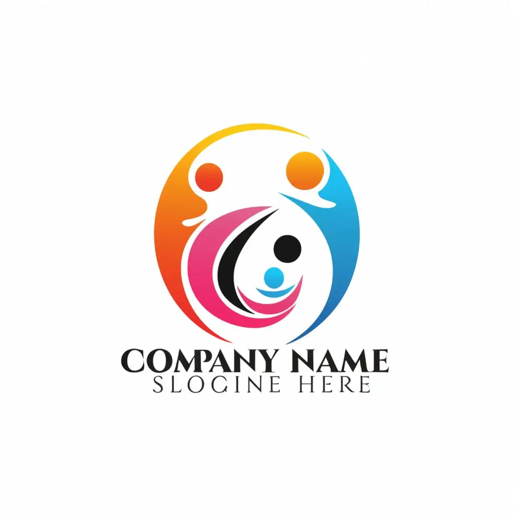 a logo design,with the text "n", main symbol:logo for single parent and blog app