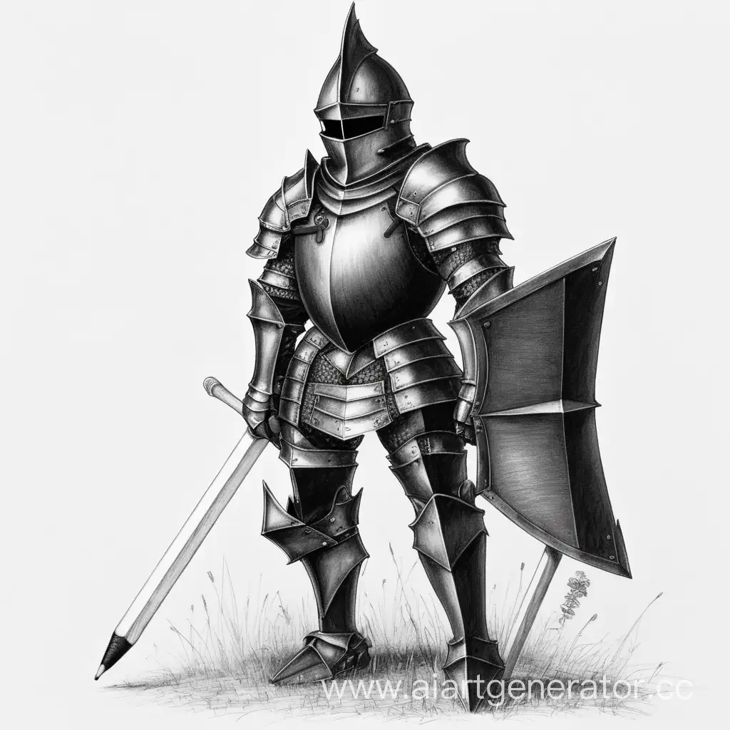 Black-Pencil-Knight-in-Noble-Armor