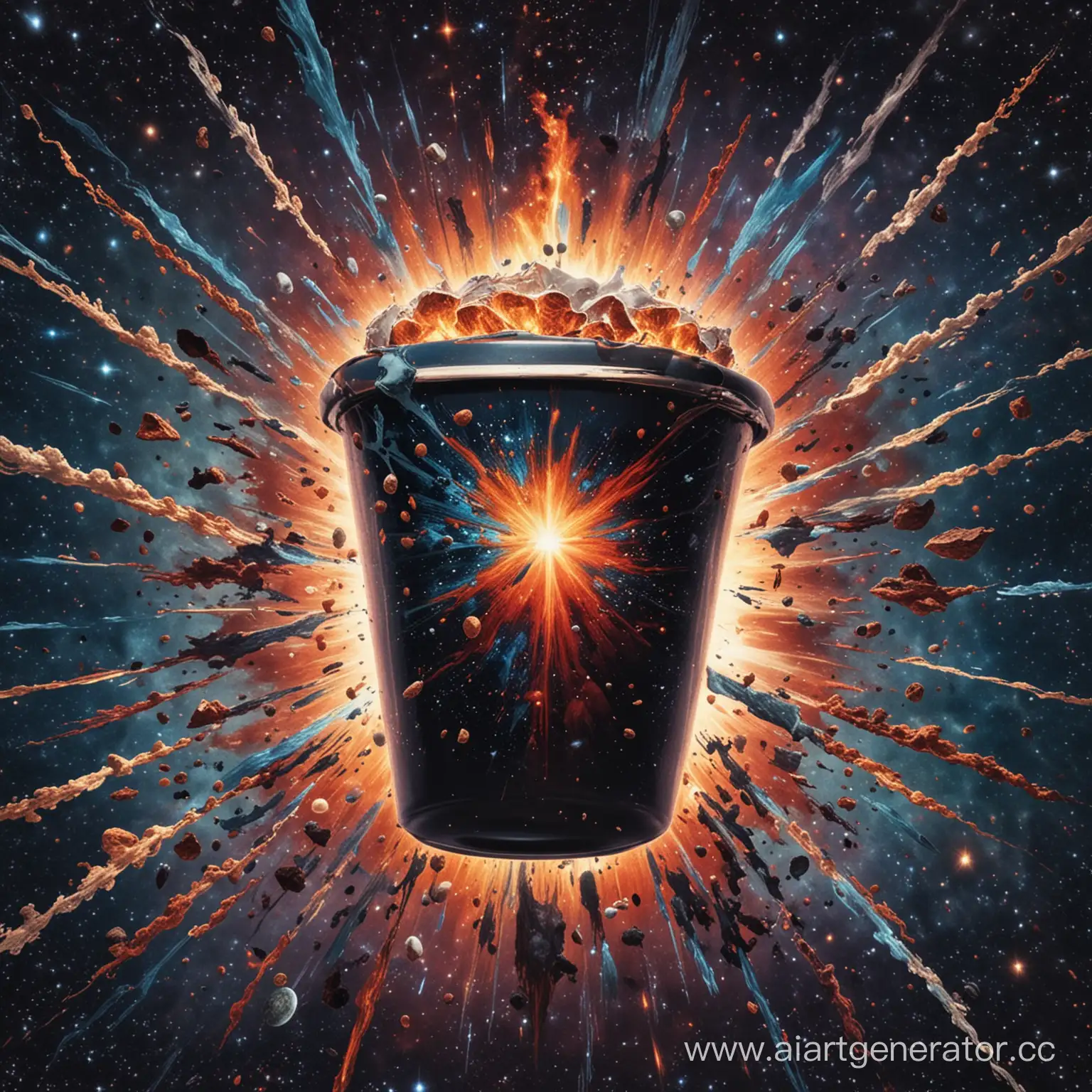 The cup that took over the universe exploded