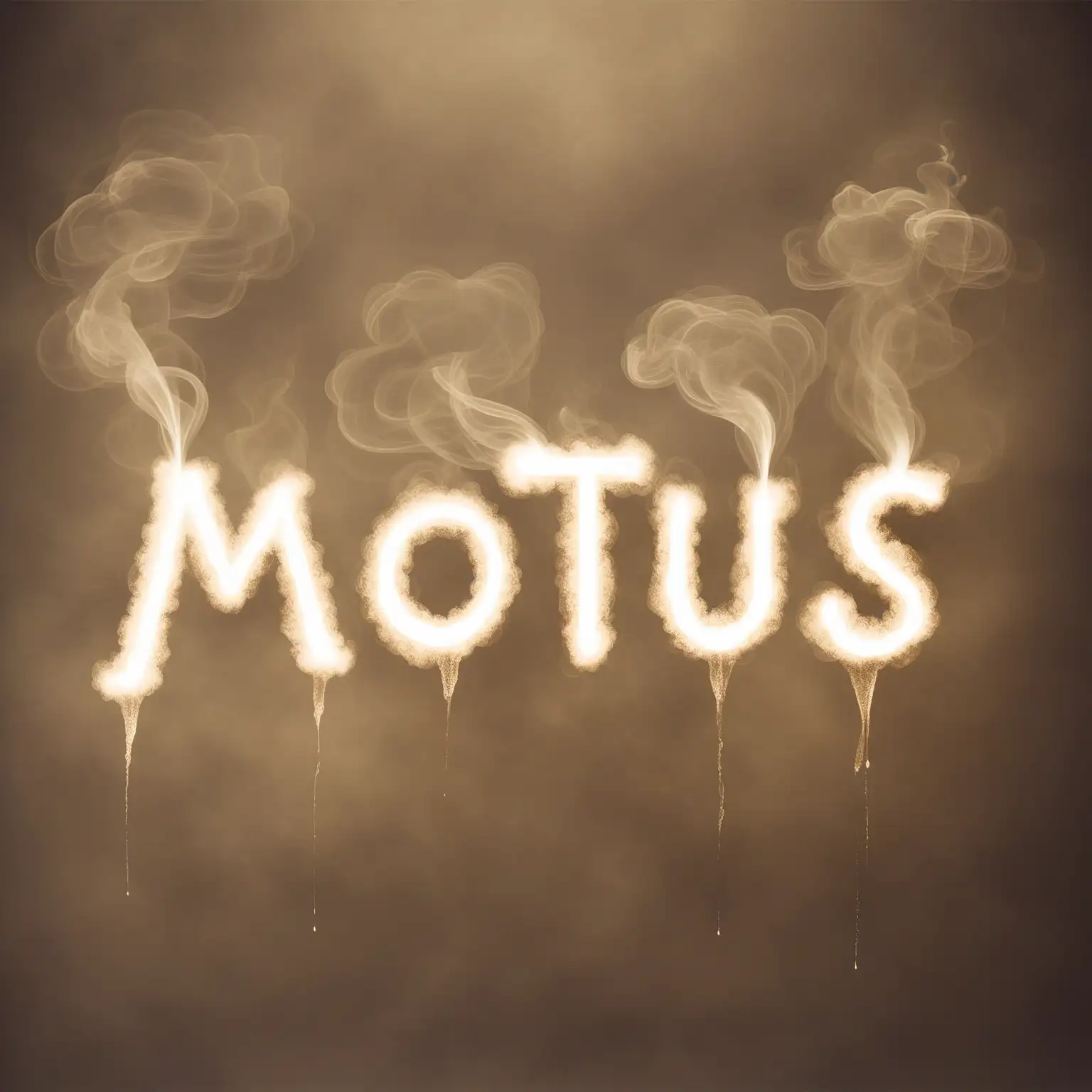 MOTUS written in smoke