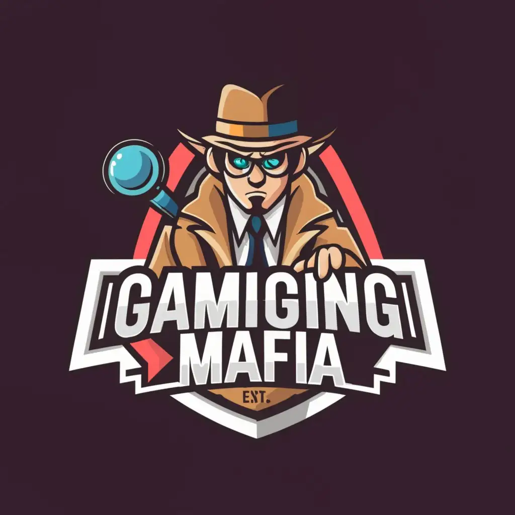 LOGO-Design-For-Gaming-Mafia-Sleuthing-Fun-with-a-Hint-of-Mystery