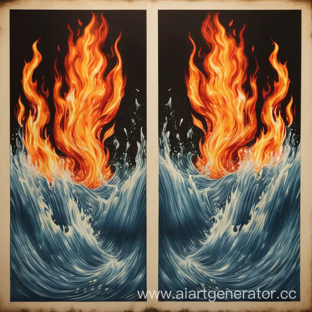 Dynamic-Clash-Water-and-Fire-Elemental-Forces-Collide