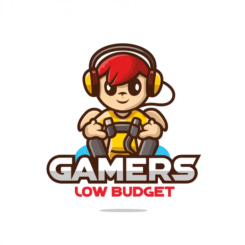 LOGO-Design-For-Gamers-Low-Budget-Stick-Gaming-Symbol-on-Clear-Background