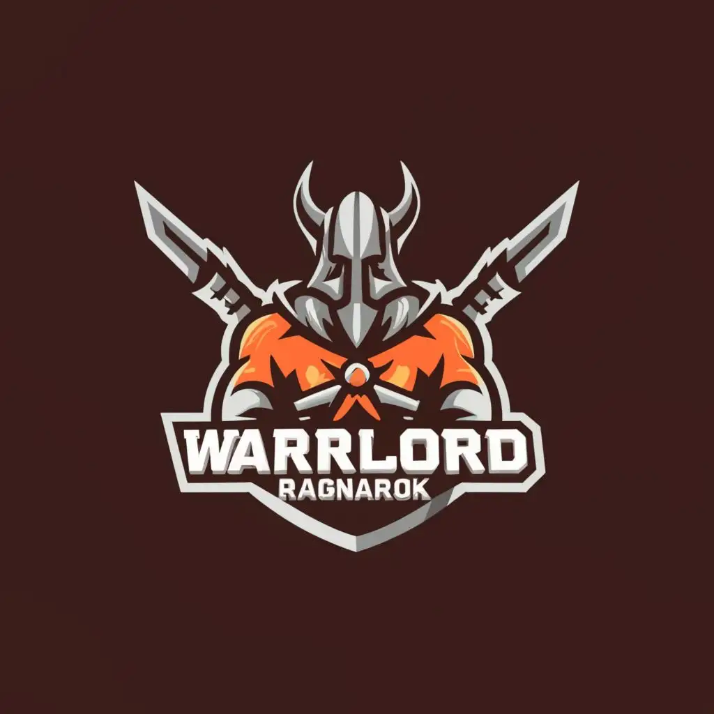 a logo design,with the text "WarLord Ragnarok", main symbol:Guard,Minimalistic,clear background