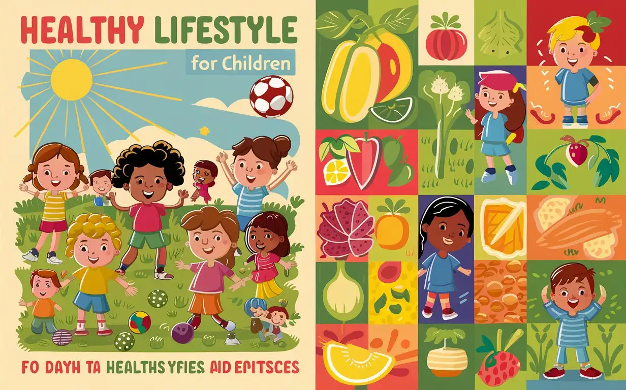 Promoting-Healthy-Habits-for-Kids-Vibrant-Poster-Illustrating-Active-Lifestyle