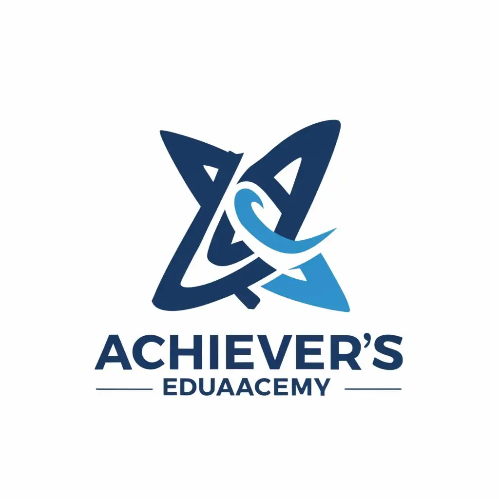 a logo design,with the text "Achiever's Eduacademy", main symbol:AE,Moderate,be used in Education industry,clear background