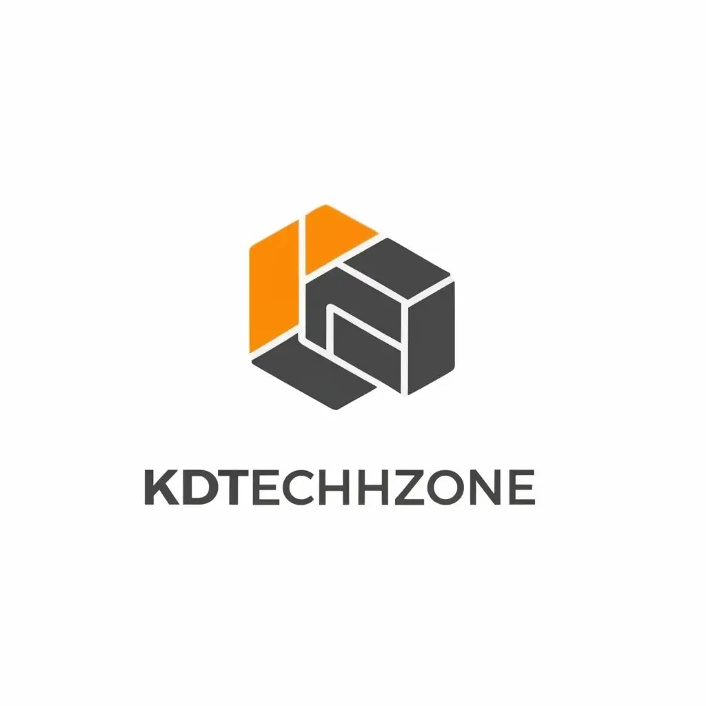 a logo design,with the text "KDTechzone", main symbol:KDT,Minimalistic,be used in Technology industry,clear background