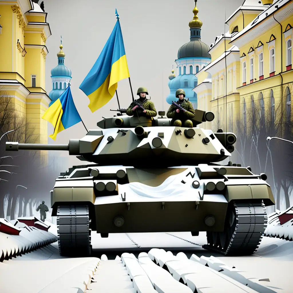 Tensions Rise Depiction of the New Cold War in Ukraine