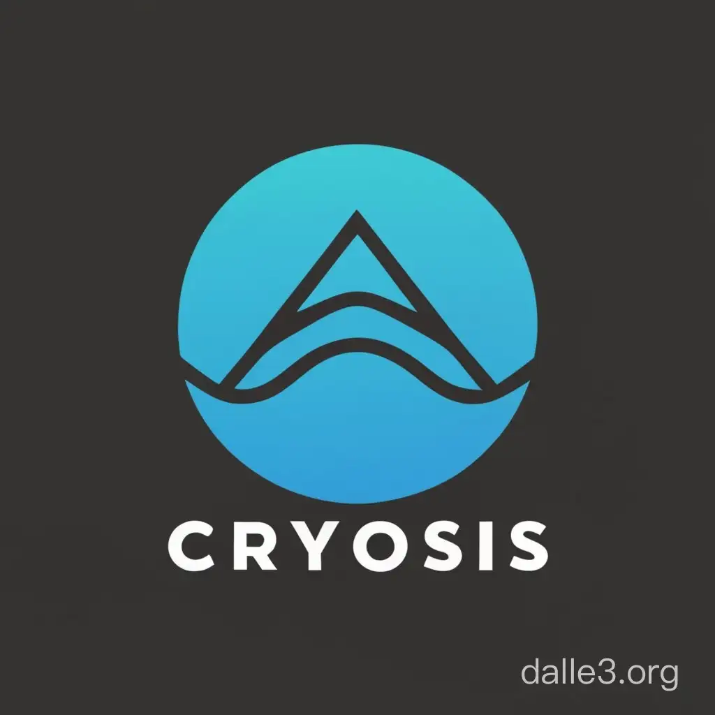 Logo for videogame. Incorporate text "cryosis"