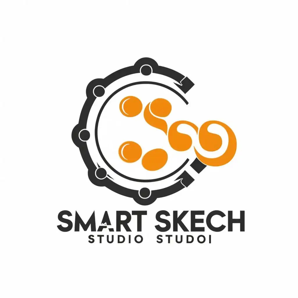 a logo design,with the text "smart sketch studio", main symbol:photoshop,Moderate,clear background