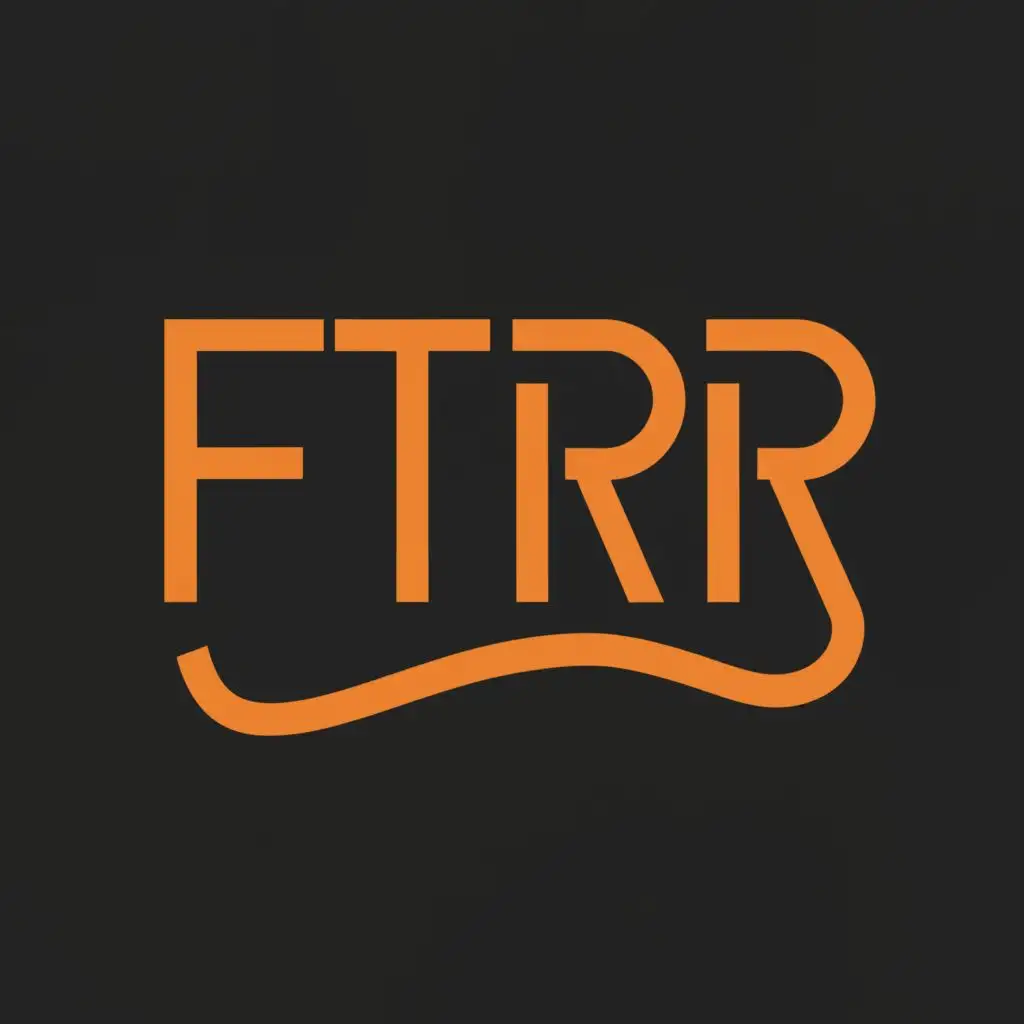 logo, FONT, with the text "FTR", typography