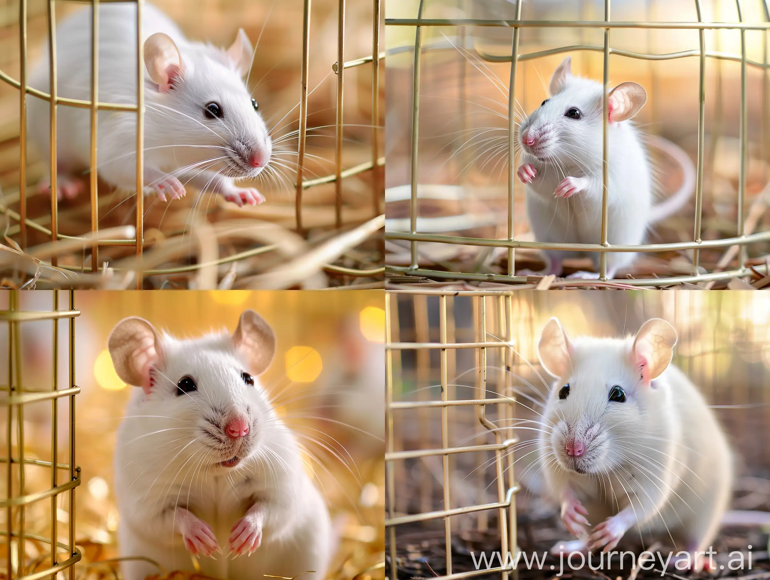 White-Domestic-Rat-in-Golden-Cage-Studio-Photo-with-Canon-DSLR-and-Macro-Lens