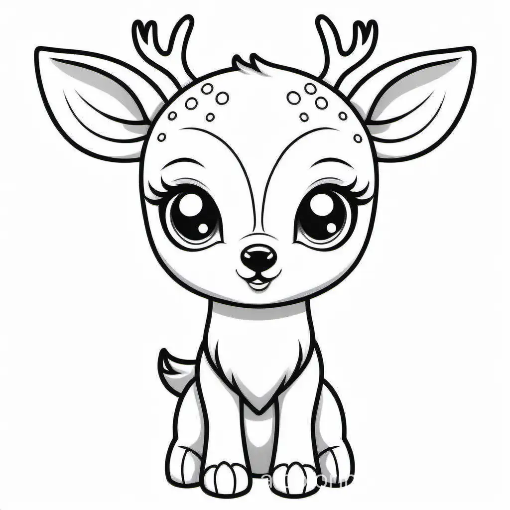 Adorable-Baby-Deer-Coloring-Page-Simple-Black-and-White-Line-Art-for-Kids