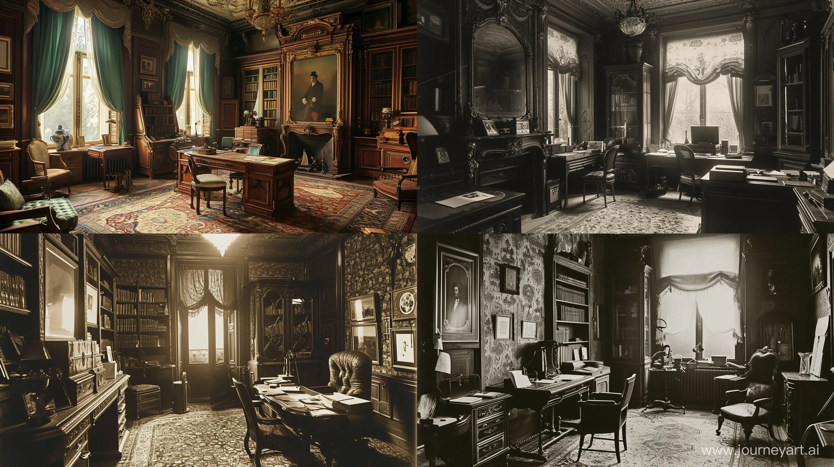 Opulent-Mens-Study-Room-with-Auguste-Toulmouche-Elegance
