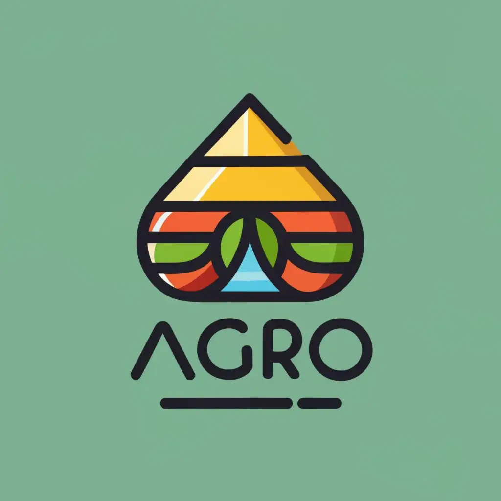 logo, camping, tent, caravan, with the text "agro", typography, be used in Travel industry