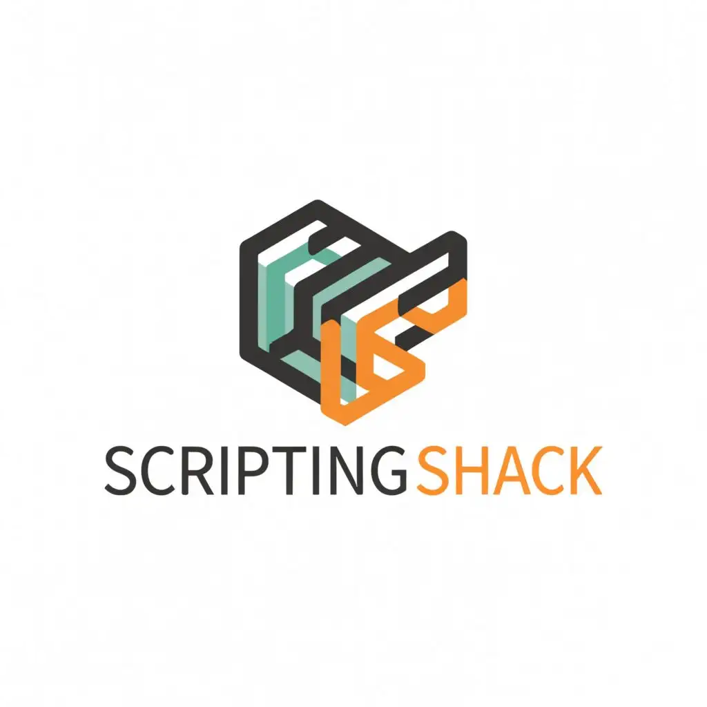 a logo design,with the text "Scripting Shack", main symbol:coding scripts,Moderate,clear background