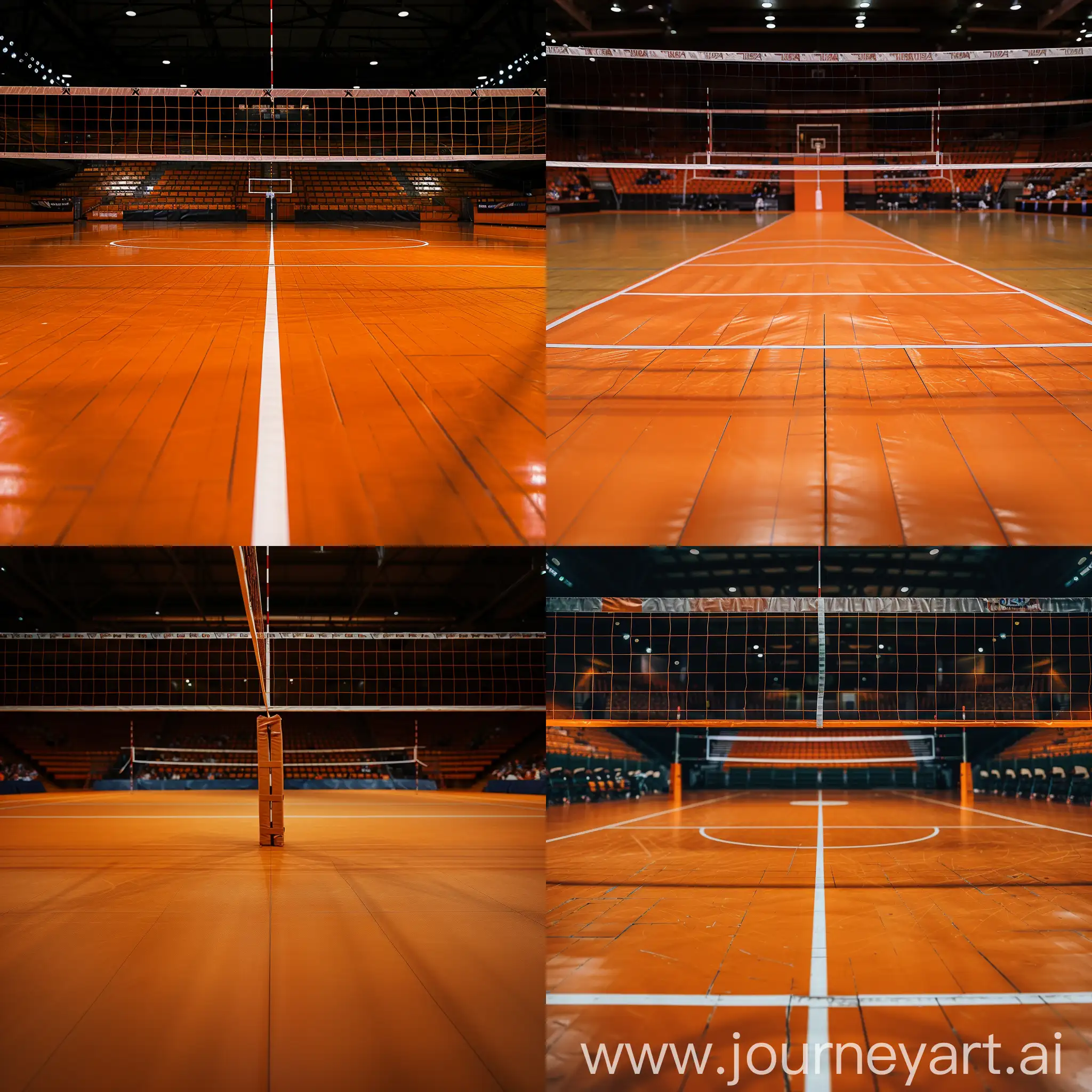 Empty-Orange-Volleyball-Court-Perfect-Setting-for-Intense-Final-Match