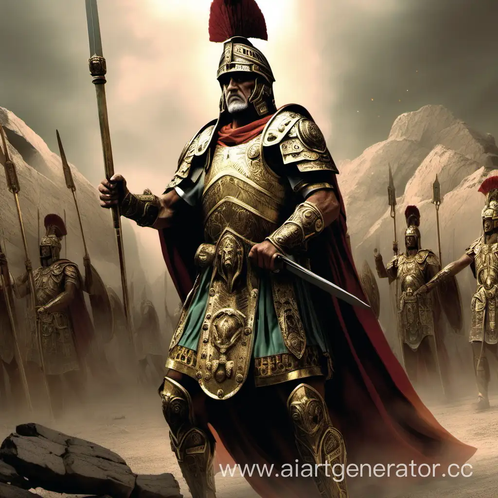 Mighty-Commander-Leading-the-Ancient-Army-with-Valor
