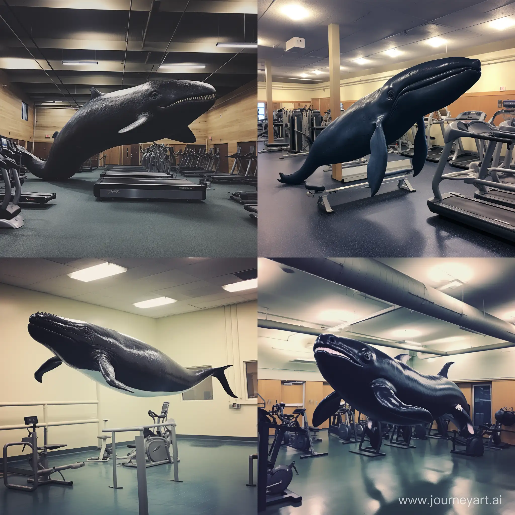 a whale 52 hertz in gym