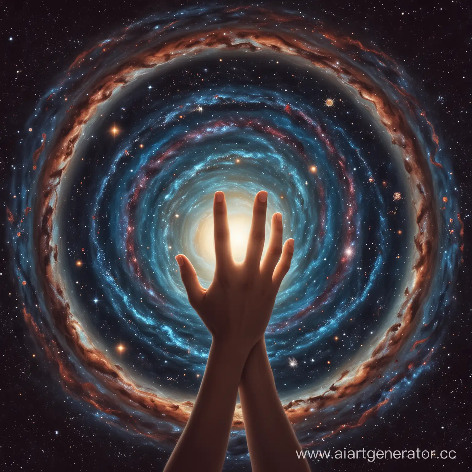 Reaching-Hands-in-the-Expansive-Universe