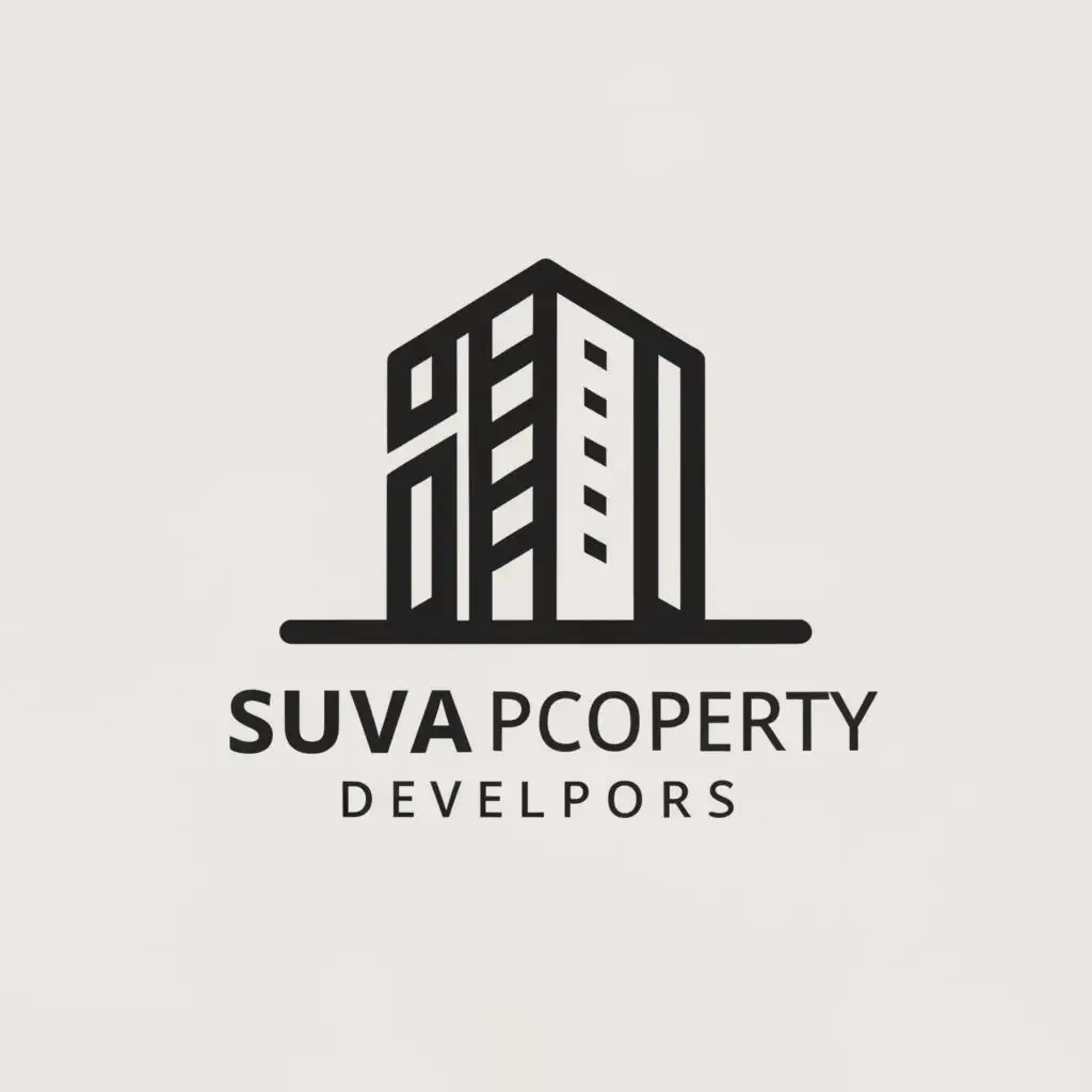 a logo design,with the text "suva property developers", main symbol:building,Moderate,be used in Construction industry,clear background
