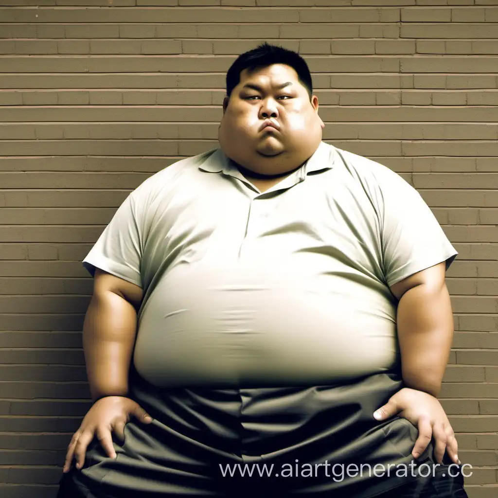 толстый мужик азиат смотрит 