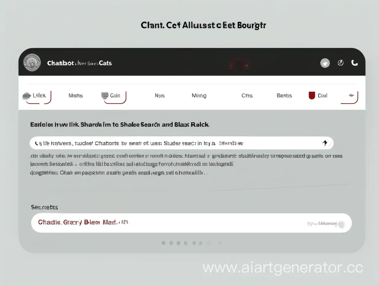 Interactive-Chatbot-Interface-with-Sleek-Monochromatic-Design