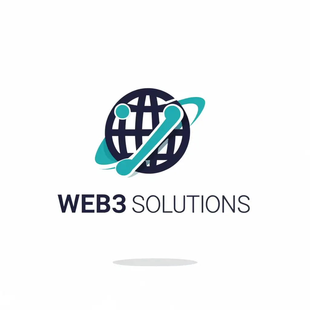 a logo design,with the text "Web3 solutions", main symbol:earth,Moderate,be used in Finance industry,clear background