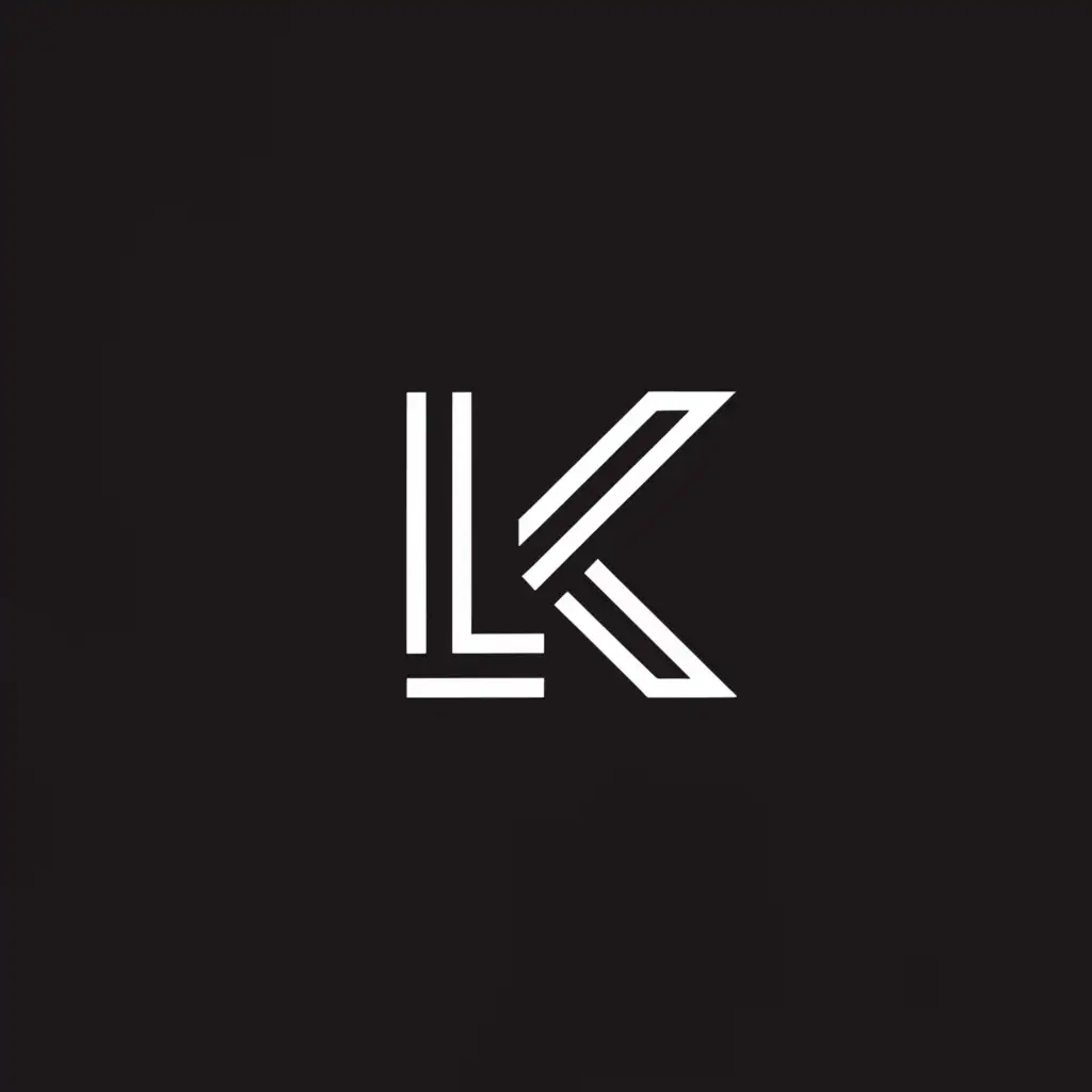 a logo design,with the text "Lokesh Kumar", main symbol:LK,Moderate,be used in Nonprofit industry,clear background