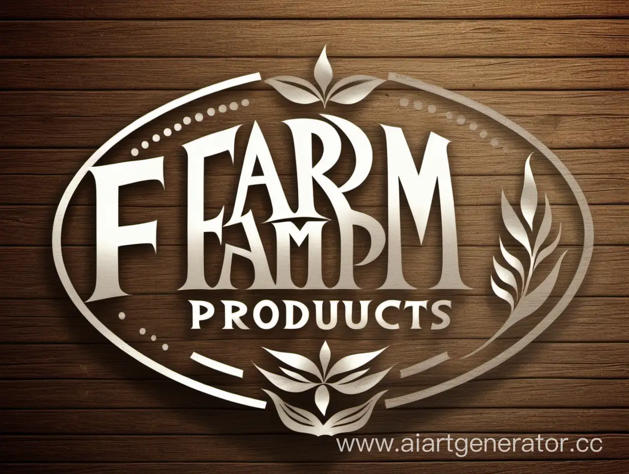 логотип, фермерские продукты, фермер, продукты, доставка, надписи на русском "Фермерские продукты"
