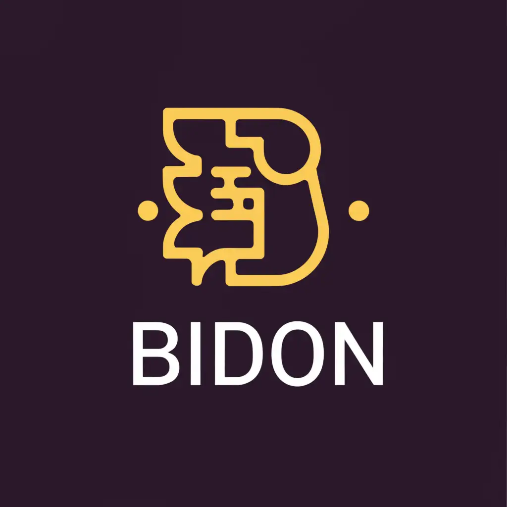 a logo design,with the text "Bidon", main symbol:Crypto can,Moderate,be used in Technology industry,clear background